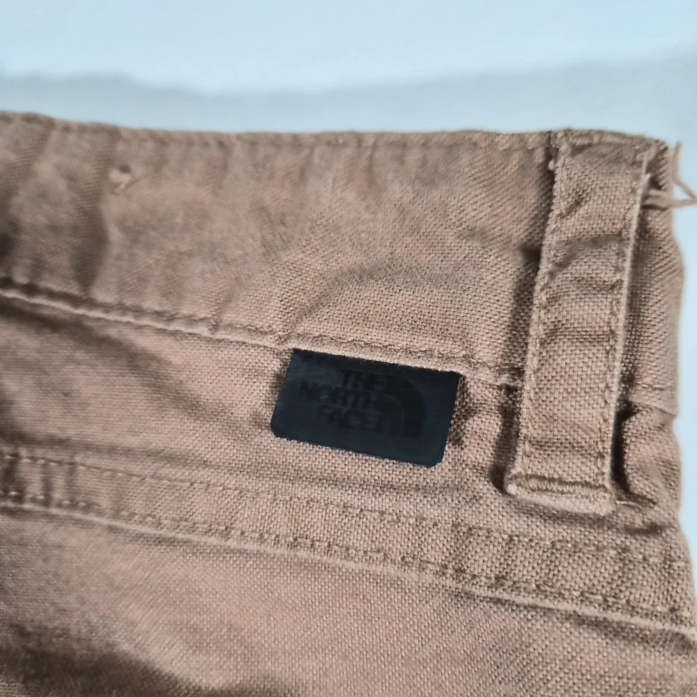 The North Face Men's Size 30 Brown Canvas Pants Straight Leg Outdoor Hiking